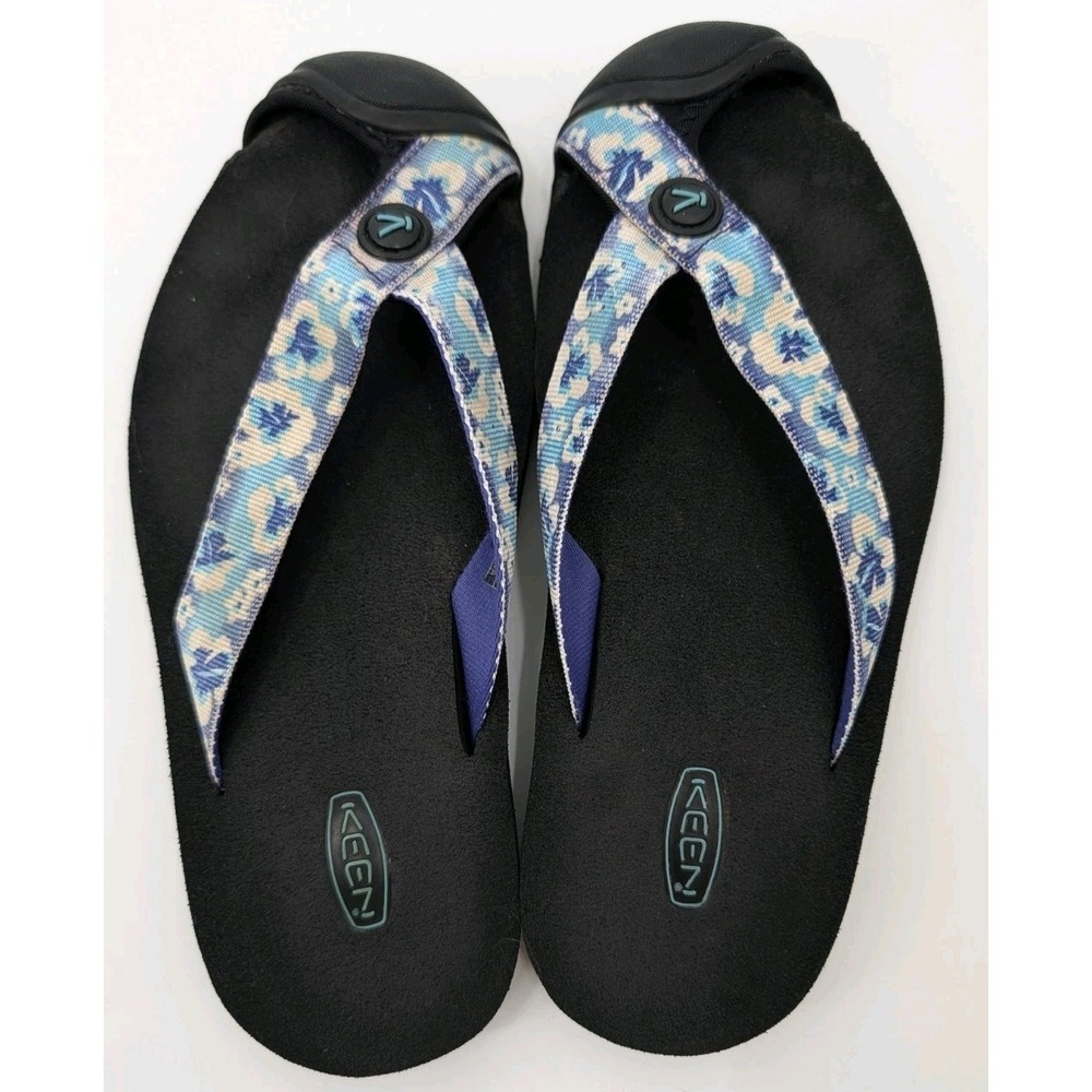 KEEN Flip Flop Thong Sandal Waimea Floral Bumper Toe Womens size 6 Gorpcore